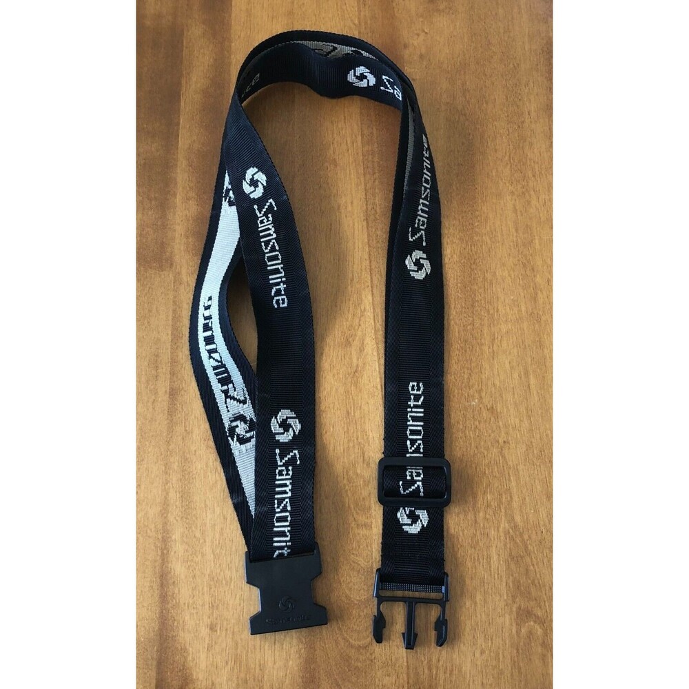 Samsonite Luggage Strap Belt Black Travel Adjustable Buckle Locking 70"